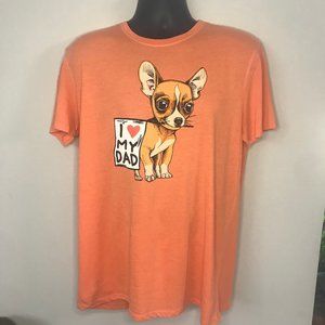 NWT Love My Dad Dog T-Shirt By Leisure Lounge Size Large